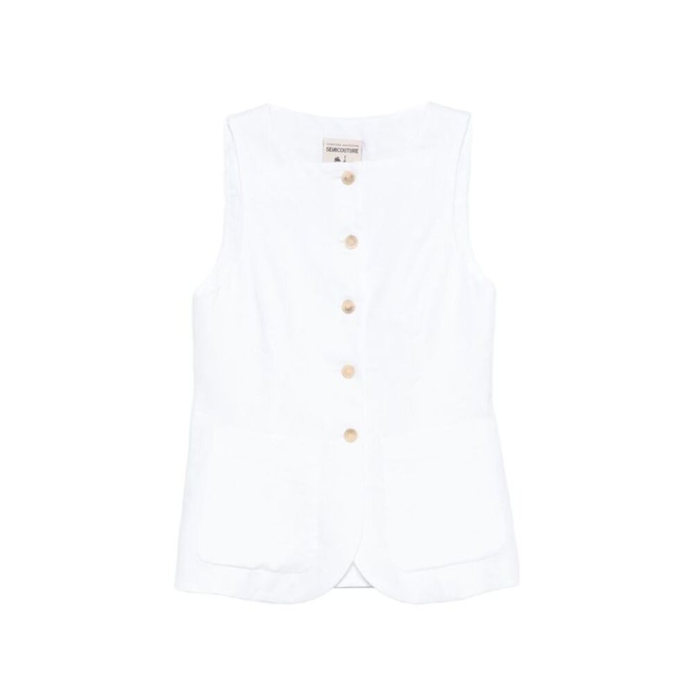 Semicouture Women's Glenna Linen Vest